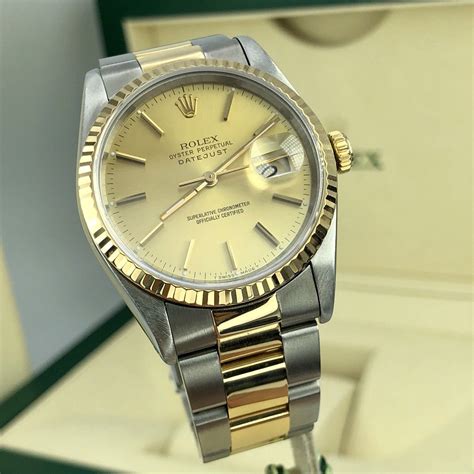 rolex datejust 16233 gold|Rolex 16233 price list.